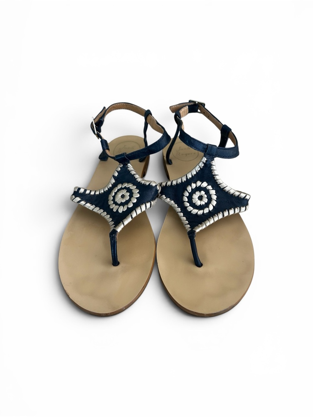 Jack Rogers Maci Sandals, navy. Size 7.5